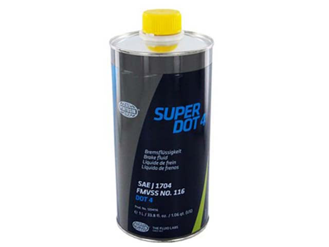 Brake Fluid - DOT 4 Low Viscosity, 1 Liter - Pentosin (00004321082) - Pack of 4