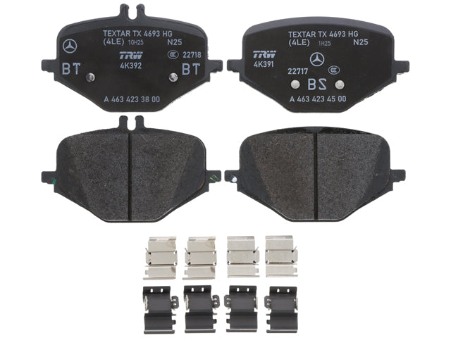 Brake Pad Set - Rear - Genuine Mercedes (0004201506)