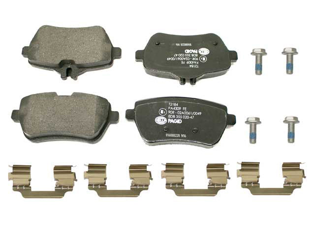 Brake Pad Set - Rear - Hella Brake Systems (0004202805)