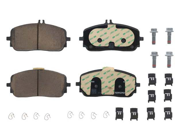 Brake Pad Set - Front - Genuine Mercedes (0004205603)