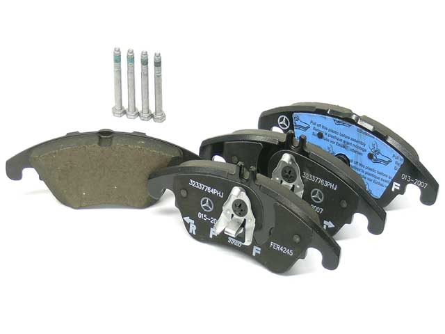Brake Pad Set - Front - Genuine Mercedes (000420900490)