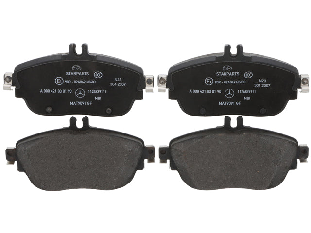 Brake Pad Set - Front - Genuine Mercedes (0004209104)