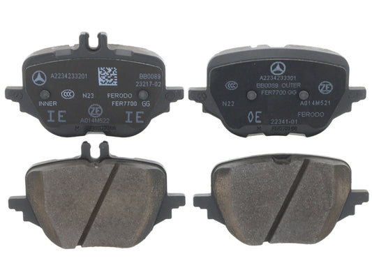 Brake Pad Set - Rear - Genuine Mercedes (0004209505)