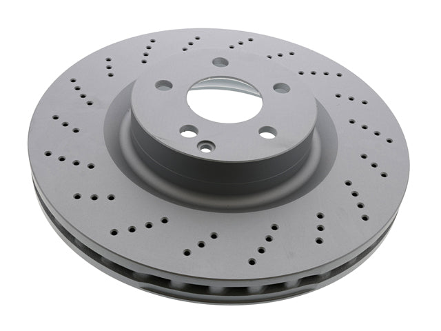 Brake Disc - Vented and Cross Drilled (344 X - Zimmermann Coat Z (000421141207)