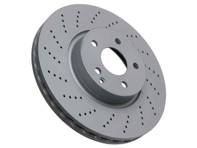 Brake Disc - Vented and Cross Drilled (322 X - Zimmermann Coat Z (000421301207)
