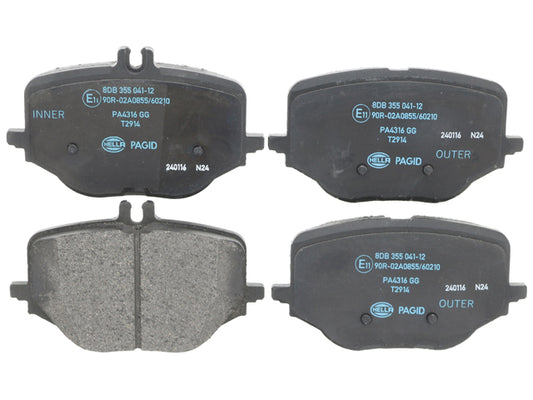 Brake Pad Set - Rear - Hella Brake Systems (0004237101)
