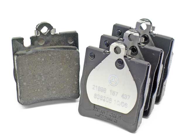 Brake Pad Set - Rear - Genuine Mercedes (003420282041)