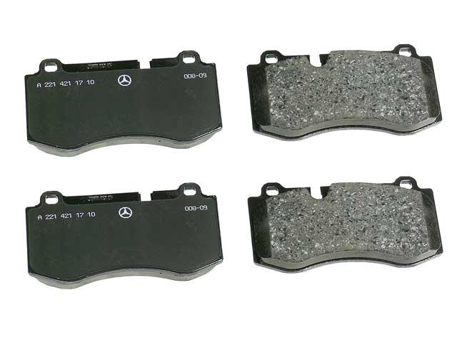 Brake Pad Set - Front - Genuine Mercedes (0044208020)