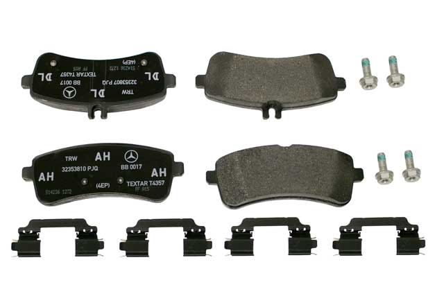 Brake Pad Set - Rear - Genuine Mercedes (0084201120)