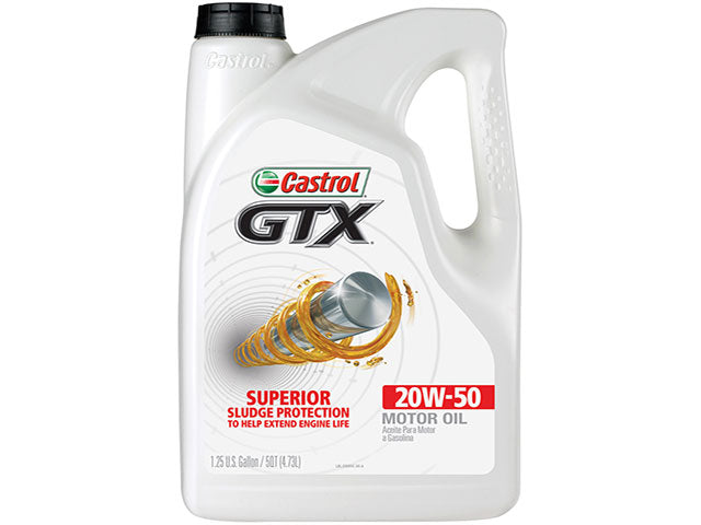 Engine Oil - Castrol GTX - 20W-50 Conventional (5 Quart) - Castrol - Pack of 4