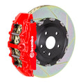 brembo m3 (e90/e92/e93) front gt bbk 6 piston cast 380x34 2pc rotor slotted type-1-red bmw m3 e92 e9x iconic garage