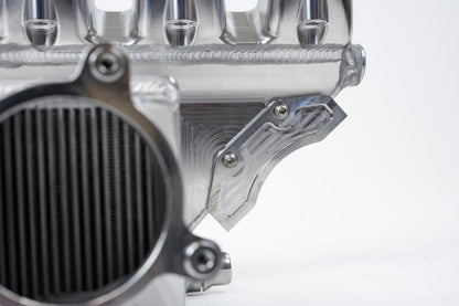 csf bmw m2/m3/m4 s58 comp & non-comp (g8x) charge-air cooler manifold - thermal dispersion black bmw m3 m4 g80 g82 g8x iconic garage