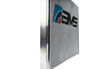 ams performance bmw g8x m2/m3/m4 s58 heat exchanger - limited edition m color logo bmw m3 m4 g80 g82 g8x iconic garage