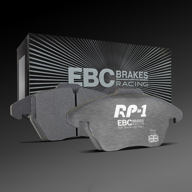 ebc racing 2021+ bmw m3/m4 / 2023+ bmw m2 (g80/g82/g87) w/cast iron rotor rp-1 race front brake pads bmw m3 m4 g80 g82 g8x iconic garage