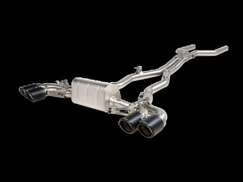 Akrapovic 2021 BMW M8/M8 Competition (F91/F92) Evolution Line Cat Back (Titanium) w/Carbon Tips - F91 M8 Convertible