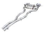 awe tuning switchpath cat-back exhaust for bmw g8x m3/m4 - chrome silver tips bmw m3 m4 g80 g82 g8x iconic garage