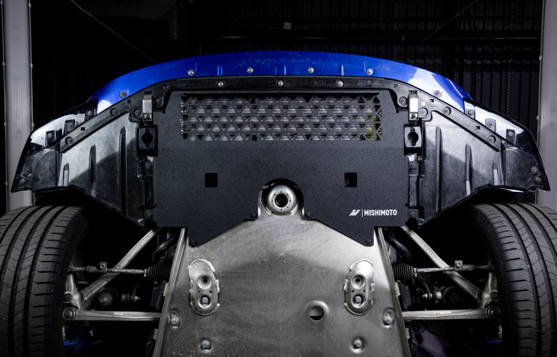mishimoto 2021+ bmw g80/g82/g87 m2/m3/m4 skid plate engine - wrinkle black bmw m3 m4 g80 g82 g8x iconic garage