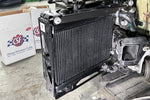 csf bmw g8x m3/m4/m2 high-performance auxiliary radiator - single radiator bmw m3 m4 g80 g82 g8x iconic garage