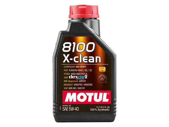 Engine Oil - MOTUL 8100 X-clean (Gen 1) - 5W-40 - Motul 8100 - Pack of 4