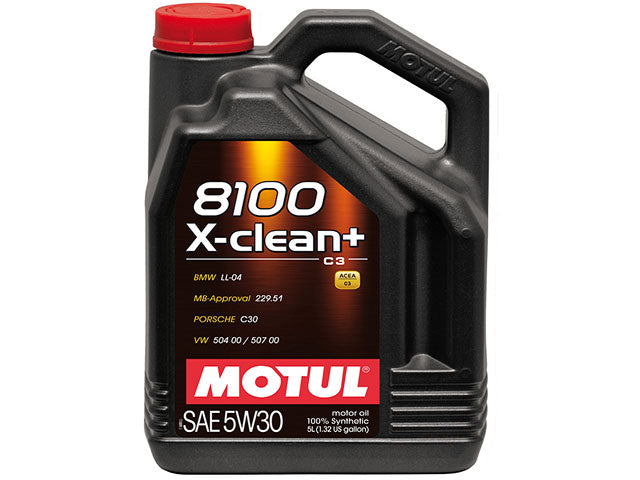 Engine Oil - MOTUL 8100 X-clean Plus - 5W-30 - Motul 8100 X-Clean+ - Pack of 4