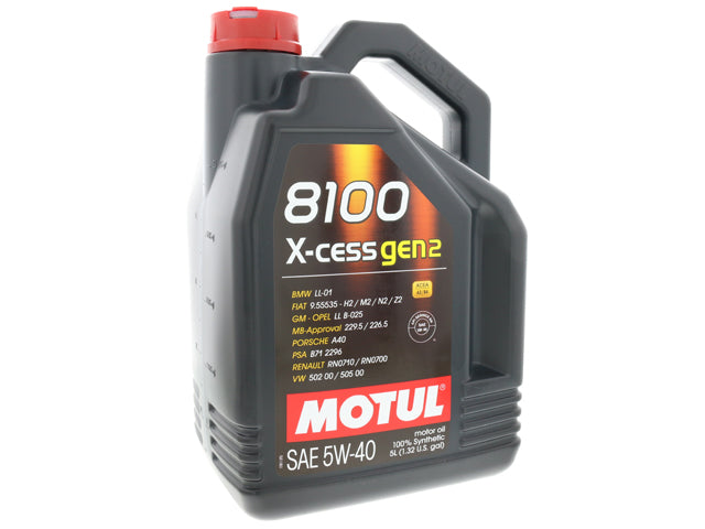 Engine Oil by Motul 8100 X-Cess Gen2 - fits 2008–2013 BMW E82/E88 1 Series