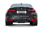 akrapovic bmw m3/m4 (f80/f82) slip-on line (titanium) (req. tips) bmw m3 m4 f80 f82 f8x iconic garage