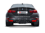 akrapovic bmw m3/m4 (f80/f82) slip-on line (titanium) (req. tips) bmw m3 m4 f80 f82 f8x iconic garage
