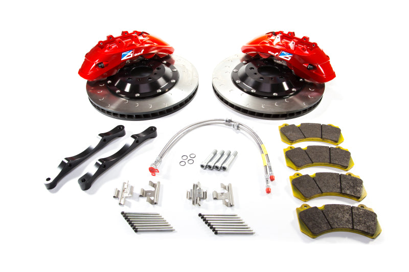 alcon 2015+ bmw m3 f80 400x34mm 6 piston front brake upgrade kit - red bmw m3 m4 f80 f82 f8x iconic garage