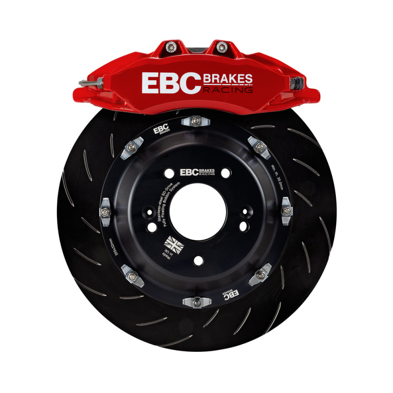 ebc racing bmw m3 (e90/e92/e82) red apollo-6 calipers 380mm rotors front big brake kit bmw m3 e92 e9x iconic garage