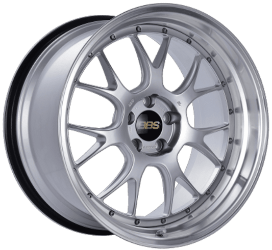 BBS LM-R 19x9.5 ET38 5x112 Diamond Silver Center Diamond Cut Lip