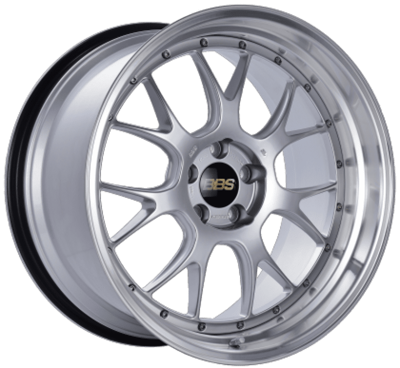 BBS LM-R 19x9.5 ET38 5x112 Diamond Silver Center Diamond Cut Lip