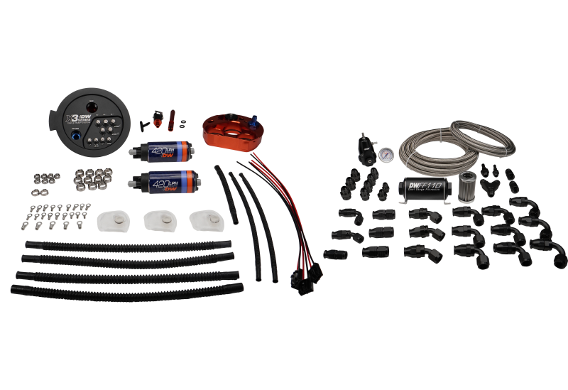 deatschwerks a90/91 supra/g8x bmw m3/m4 fuel pump module w/ dual dw420 pumps and ptfe return bmw m3 m4 g80 g82 g8x iconic garage