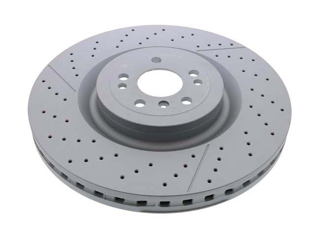 Brake Disc - Vented and Cross Drilled (390 X - Zimmermann Coat Z (1664210512)