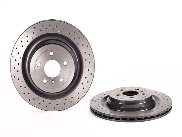 Brake Disc - Vented and Cross Drilled (345 X 22 mm) - Rear - Brembo (1664230312)