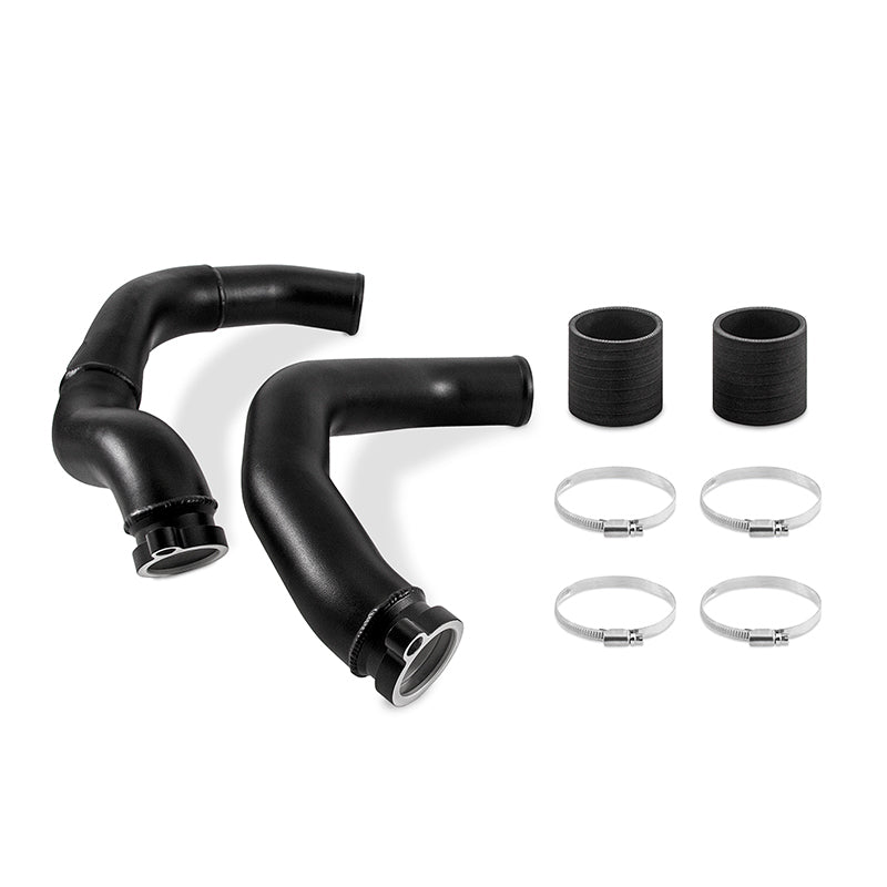 mishimoto 2015+ bmw f8x m3/m4 charge pipe kit - wrinkle black bmw m3 m4 f80 f82 f8x iconic garage