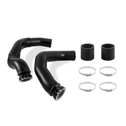 mishimoto 2015+ bmw f8x m3/m4 charge pipe kit - wrinkle black bmw m3 m4 f80 f82 f8x iconic garage