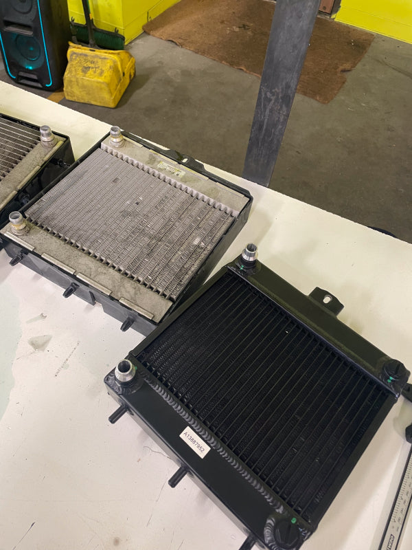 csf bmw f8x m3/m4/m2c auxiliary radiators w/ rock guards (sold individually - fits left and right bmw m3 m4 f80 f82 f8x iconic garage