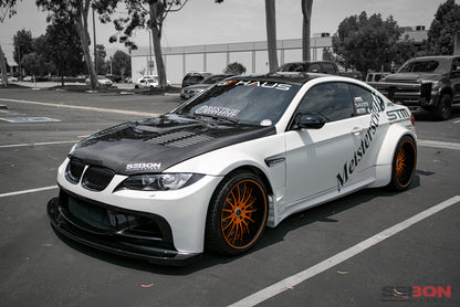 seibon bmw m3 series 2dr (e92) gtr-style carbon fiber hood bmw m3 e92 e9x iconic garage