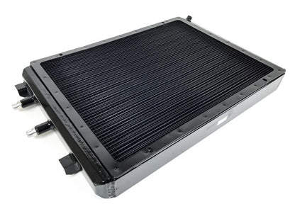 csf 2014+ bmw m3/m4 (f8x) front mount heat exchanger w/rock guard - black bmw m3 m4 f80 f82 f8x iconic garage