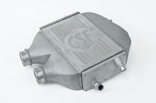 csf 2014+ bmw m3/m4 (f8x) top mount charge-air-cooler - raw finish bmw m3 m4 f80 f82 f8x iconic garage