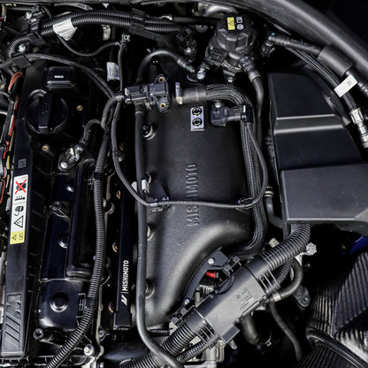 mishimoto 2021+ bmw g80 m3/m4 performance intercooler - black bmw m3 m4 g80 g82 g8x iconic garage
