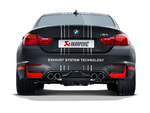 akrapovic bmw m4 (f82 f83) rear carbon fiber diffuser - matte bmw m3 m4 f80 f82 f8x iconic garage