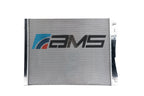 ams performance bmw g8x m2/m3/m4 s58 heat exchanger - limited edition m color logo bmw m3 m4 g80 g82 g8x iconic garage