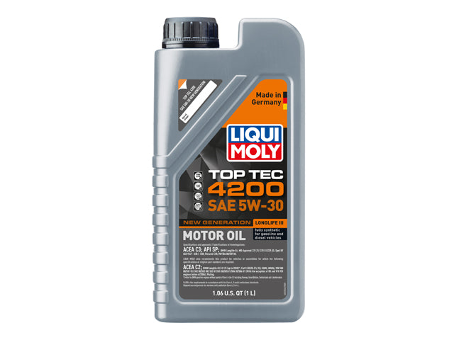 Engine Oil by Liqui Moly Top Tec 4200 - fits 2008–2013 BMW E82/E88 1 Series