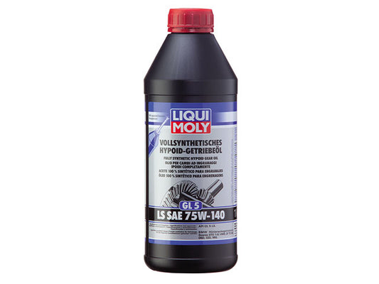 Gear Oil, Liqui Moly, SAE 75W-140 Synthetic, 1 Liter by Liqui Moly - fits BMW E90/E92/E93 M3 / F87 M2 / F80/F82/F83 M3/M4 / F90 M5 / F95 X5 M / F96 X6 M / G87 M2 / G80/G82/G83 M3/M4
