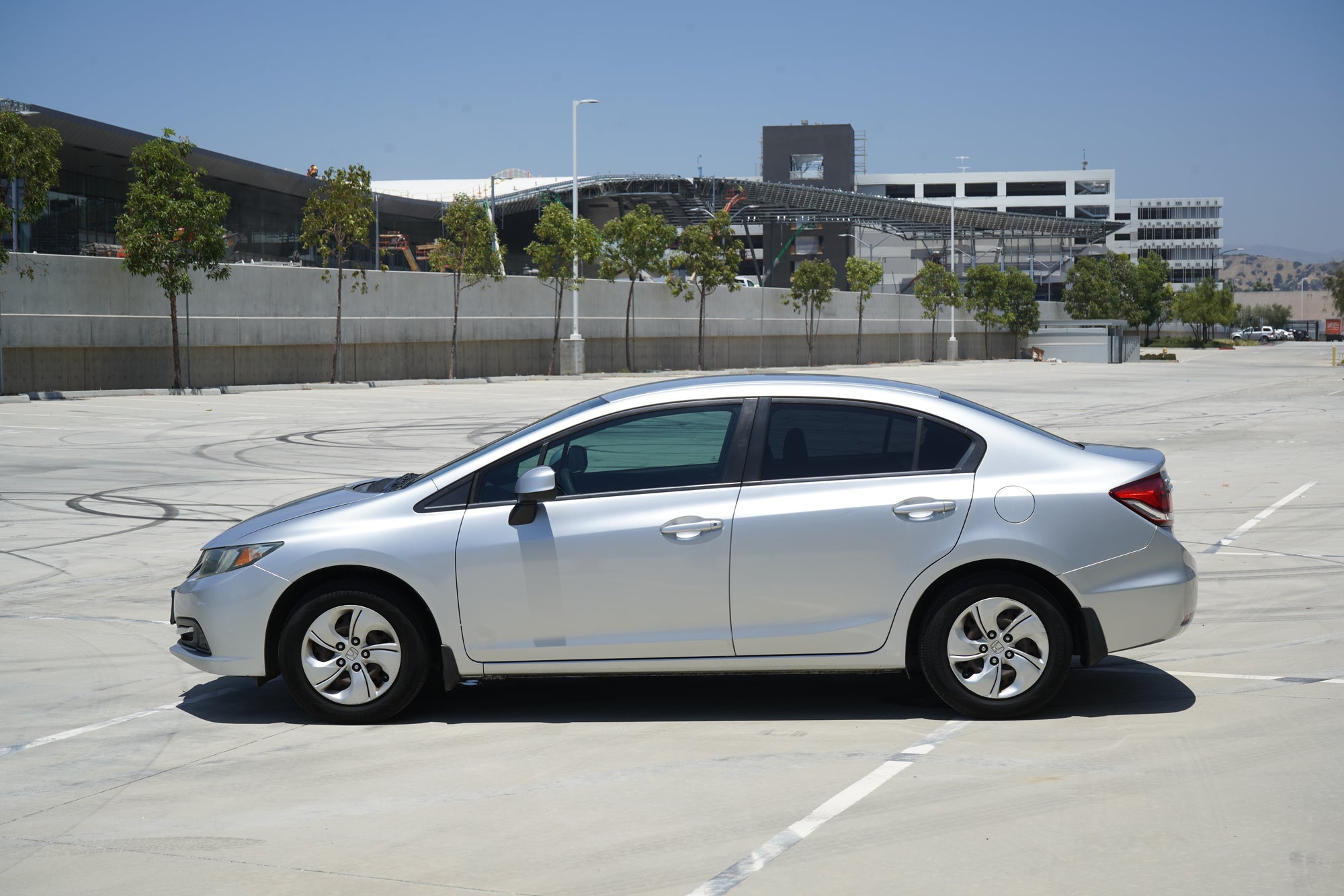 2013 Honda Civic LX black interior dashboard and instrument cluster - Iconic Garage Burbank CA