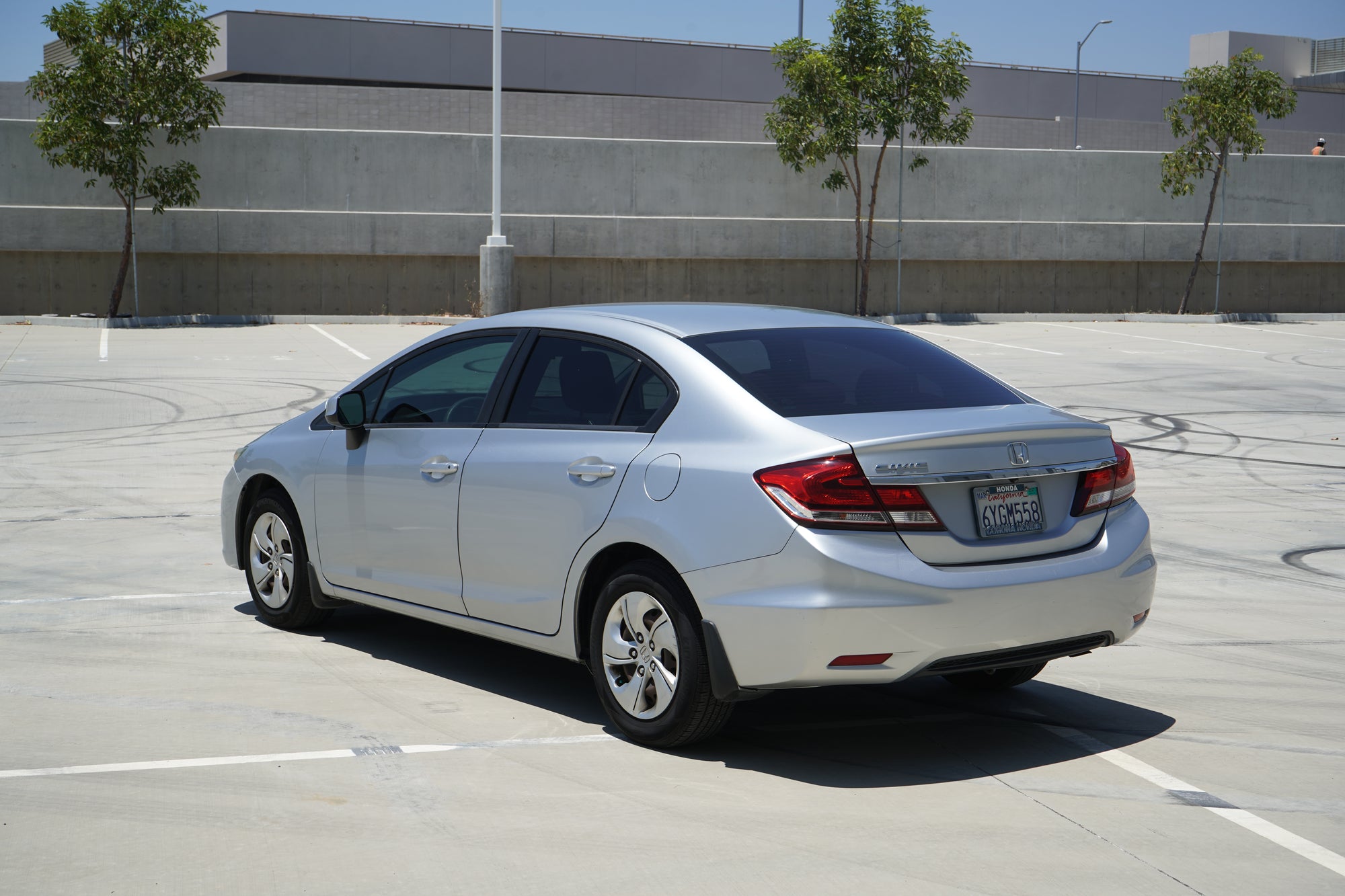 2013 Honda Civic LX steering wheel and controls - Iconic Garage Burbank CA