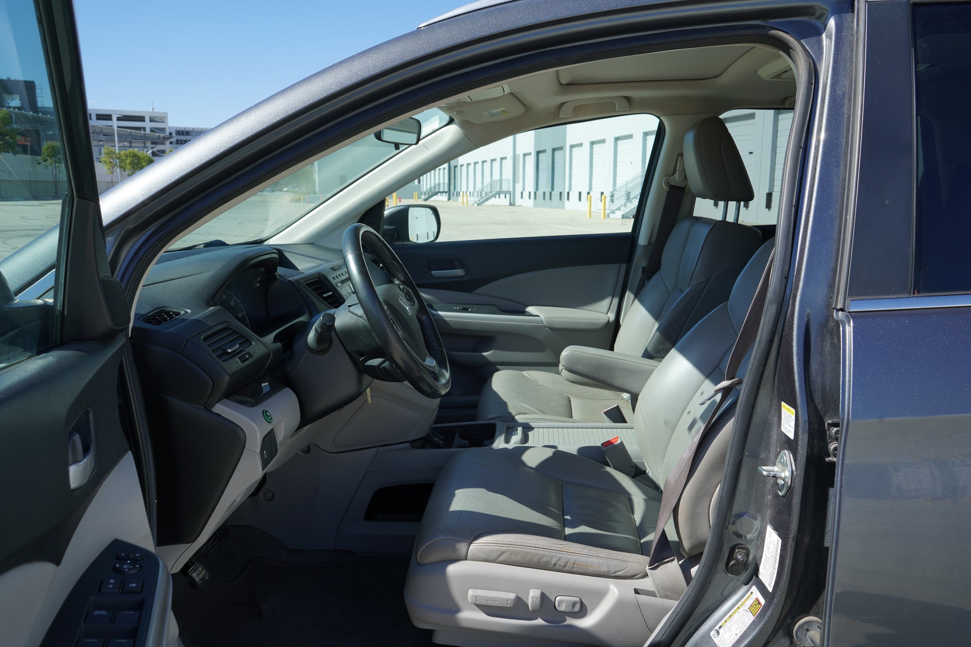 2013 Honda CR-V EX-L AWD gray SUV passenger side - Iconic Garage Burbank CA