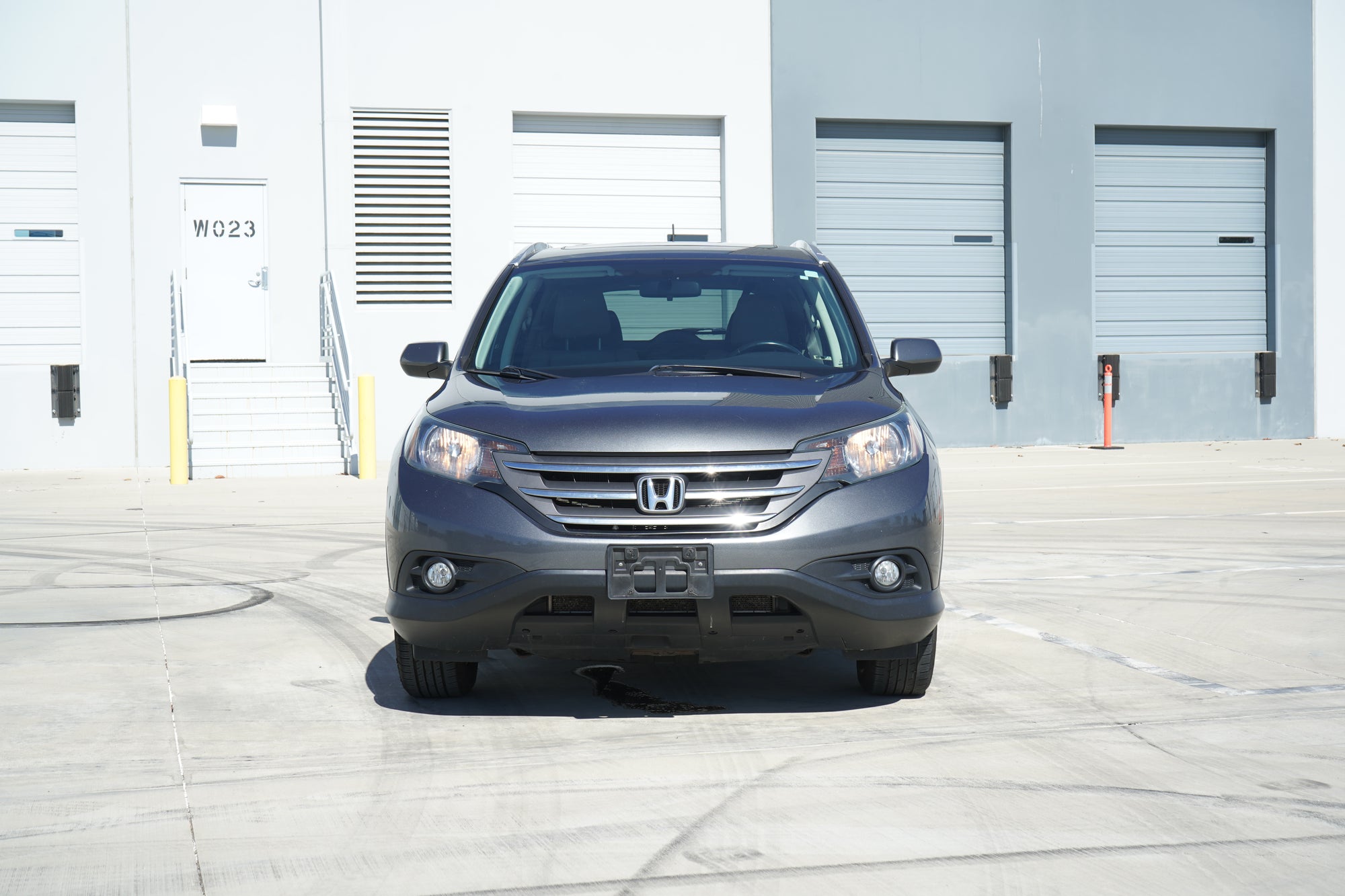 2013 Honda CR-V EX-L AWD gray SUV rear exterior - Iconic Garage Burbank CA