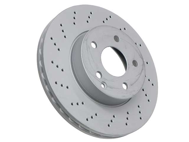 Brake Disc - Vented and Cross Drilled (295 X - Zimmermann Coat Z (2044213612)